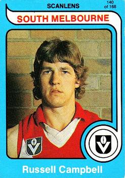 1980 Scanlens VFL #140 Russell Campbell Front
